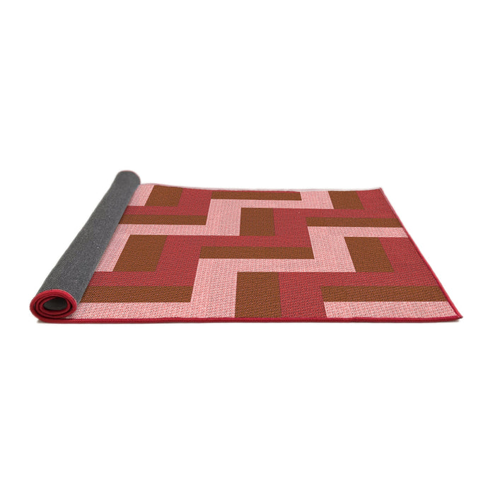 Thickness of Patterned Red Rug, pat2906rd