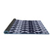 Thickness of Patterned Night Blue Rug, pat2907blu
