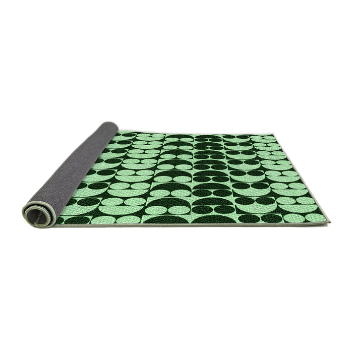 Thickness of Patterned Light Green Rug, pat2907grn