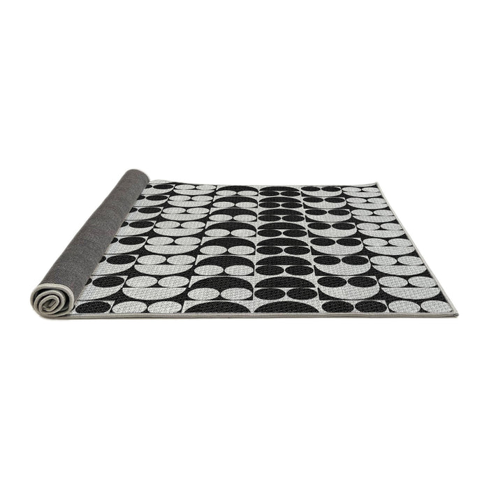 Thickness of Patterned Midnight Gray Rug, pat2907gry