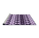 Sideview of Machine Washable Transitional Blossom Pink Rug, wshpat2907pur