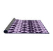 Thickness of Patterned Blossom Pink Rug, pat2907pur