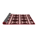 Thickness of Patterned Chocolate Brown Rug, pat2908rd