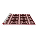 Sideview of Machine Washable Transitional Chocolate Brown Rug, wshpat2908rd