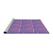 Sideview of Machine Washable Transitional Orchid Purple Rug, wshpat2909pur