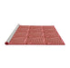 Sideview of Machine Washable Transitional Red Rug, wshpat2909rd