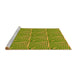 Sideview of Machine Washable Transitional Pistachio Green Rug, wshpat2909yw