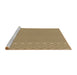 Sideview of Machine Washable Transitional Light Brown Rug, wshpat291brn