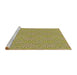 Sideview of Machine Washable Transitional Golden Brown Yellow Rug, wshpat2910brn