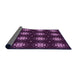 Thickness of Patterned Orchid Purple Rug, pat2911pur