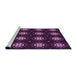 Sideview of Machine Washable Transitional Orchid Purple Rug, wshpat2911pur