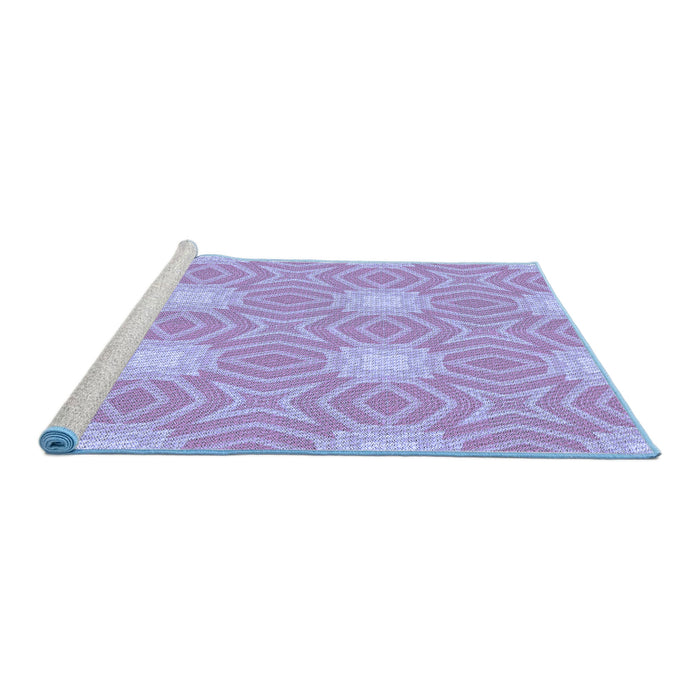 Sideview of Machine Washable Transitional Medium Purple Rug, wshpat2912blu