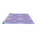 Sideview of Machine Washable Transitional Medium Purple Rug, wshpat2912blu