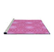 Sideview of Machine Washable Transitional Violet Purple Rug, wshpat2912pur