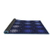 Thickness of Patterned Night Blue Rug, pat2913blu