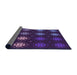Thickness of Patterned Dark Purple Rug, pat2913pur