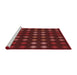 Sideview of Machine Washable Transitional Red Rug, wshpat2914rd