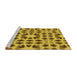 Sideview of Machine Washable Transitional Dark Bronze Brown Rug, wshpat2915yw