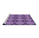 Sideview of Machine Washable Transitional Bright Purple Rug, wshpat2916pur