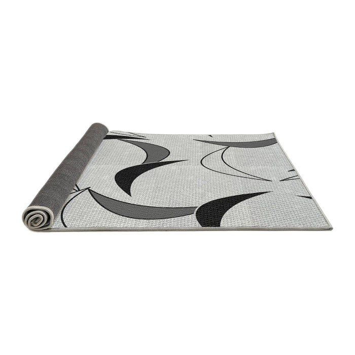Thickness of Patterned Gray Rug, pat2918gry