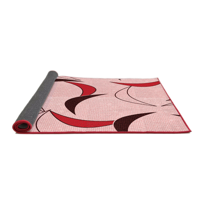 Thickness of Patterned Red Rug, pat2918rd