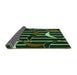Thickness of Patterned Green Rug, pat2919grn