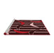 Sideview of Machine Washable Transitional Indian Red Rug, wshpat2919rd