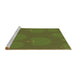 Sideview of Machine Washable Transitional Antique Bronze Green Rug, wshpat2920brn