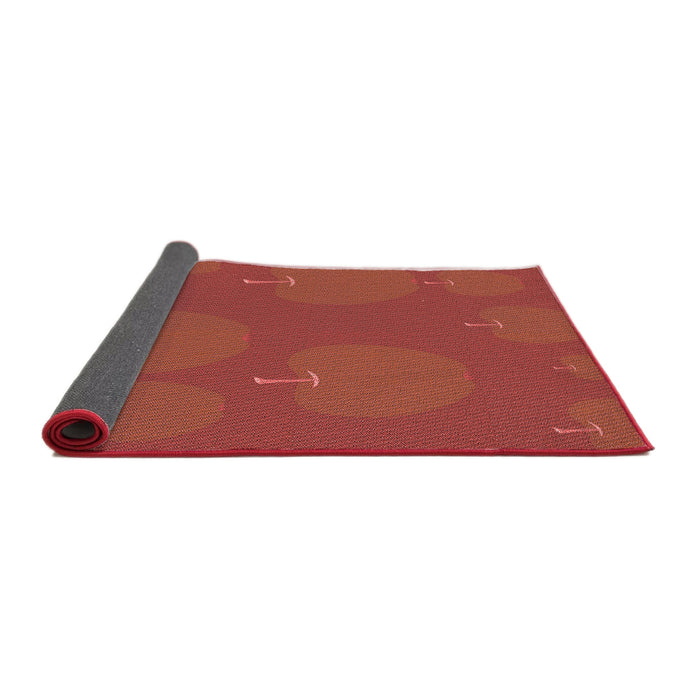 Thickness of Patterned Red Rug, pat2920rd
