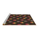 Sideview of Machine Washable Transitional Red Brown Rug, wshpat2923brn