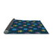 Thickness of Patterned Glacial Blue Ice Blue Rug, pat2923lblu