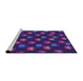 Sideview of Machine Washable Transitional Amethyst Purple Rug, wshpat2923pur