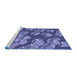 Sideview of Machine Washable Transitional Purple Rug, wshpat2924blu