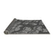 Thickness of Patterned Gunmetal Gray Rug, pat2924gry