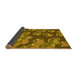 Thickness of Patterned Dark Bronze Brown Rug, pat2924yw