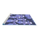 Sideview of Machine Washable Transitional Purple Mimosa Purple Rug, wshpat2926blu