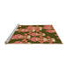 Sideview of Machine Washable Transitional Mahogany Brown Rug, wshpat2926org