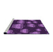 Sideview of Machine Washable Transitional Dark Purple Rug, wshpat2927pur