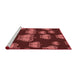 Sideview of Machine Washable Transitional Maroon Red Rug, wshpat2927rd