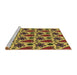 Sideview of Machine Washable Transitional Red Brown Rug, wshpat2928brn