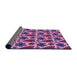 Thickness of Patterned Purple Rug, pat2928pur