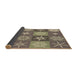 Thickness of Patterned Coffee Brown Rug, pat293brn