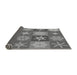 Thickness of Patterned Gray Rug, pat293gry