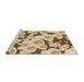 Sideview of Machine Washable Transitional Khaki Gold Rug, wshpat2930brn