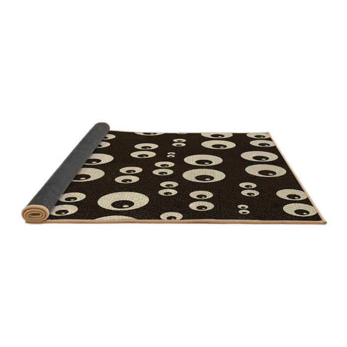 Thickness of Patterned Black Rug, pat2931brn
