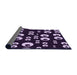 Thickness of Patterned Lilac Purple Rug, pat2931pur