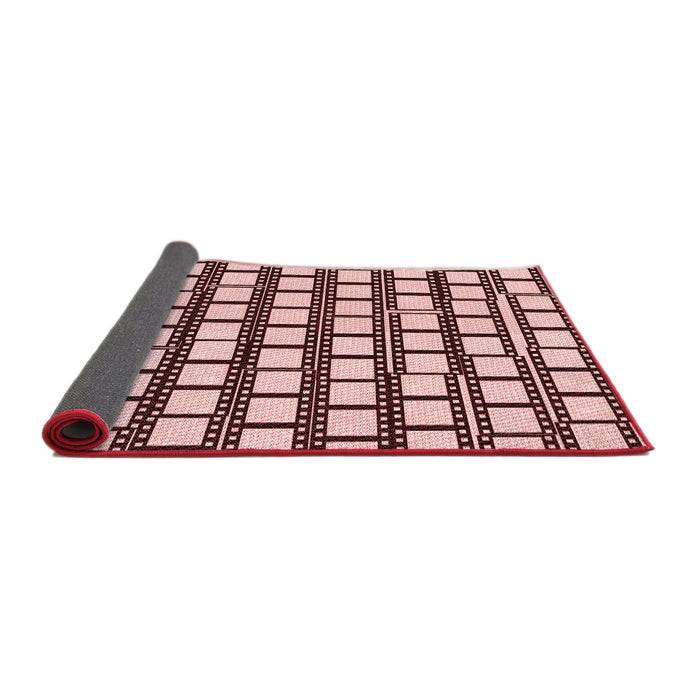 Thickness of Patterned Pink Rug, pat2932rd