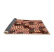 Thickness of Patterned Tomato Red Rug, pat2933org