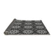 Thickness of Patterned Gunmetal Gray Rug, pat2934gry