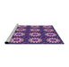 Sideview of Machine Washable Transitional Purple Rug, wshpat2934pur